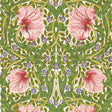 Morris & Co Pimpernel Sap Green/Strawberry Wallpaper