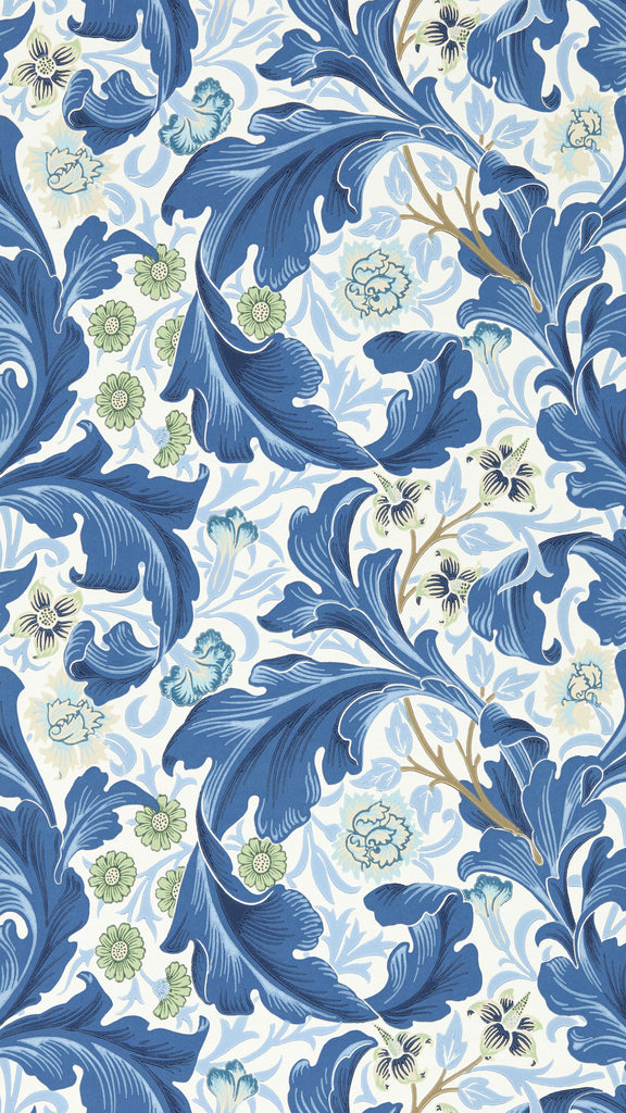 Morris & Co Leicester Paradise Blue Wallpaper