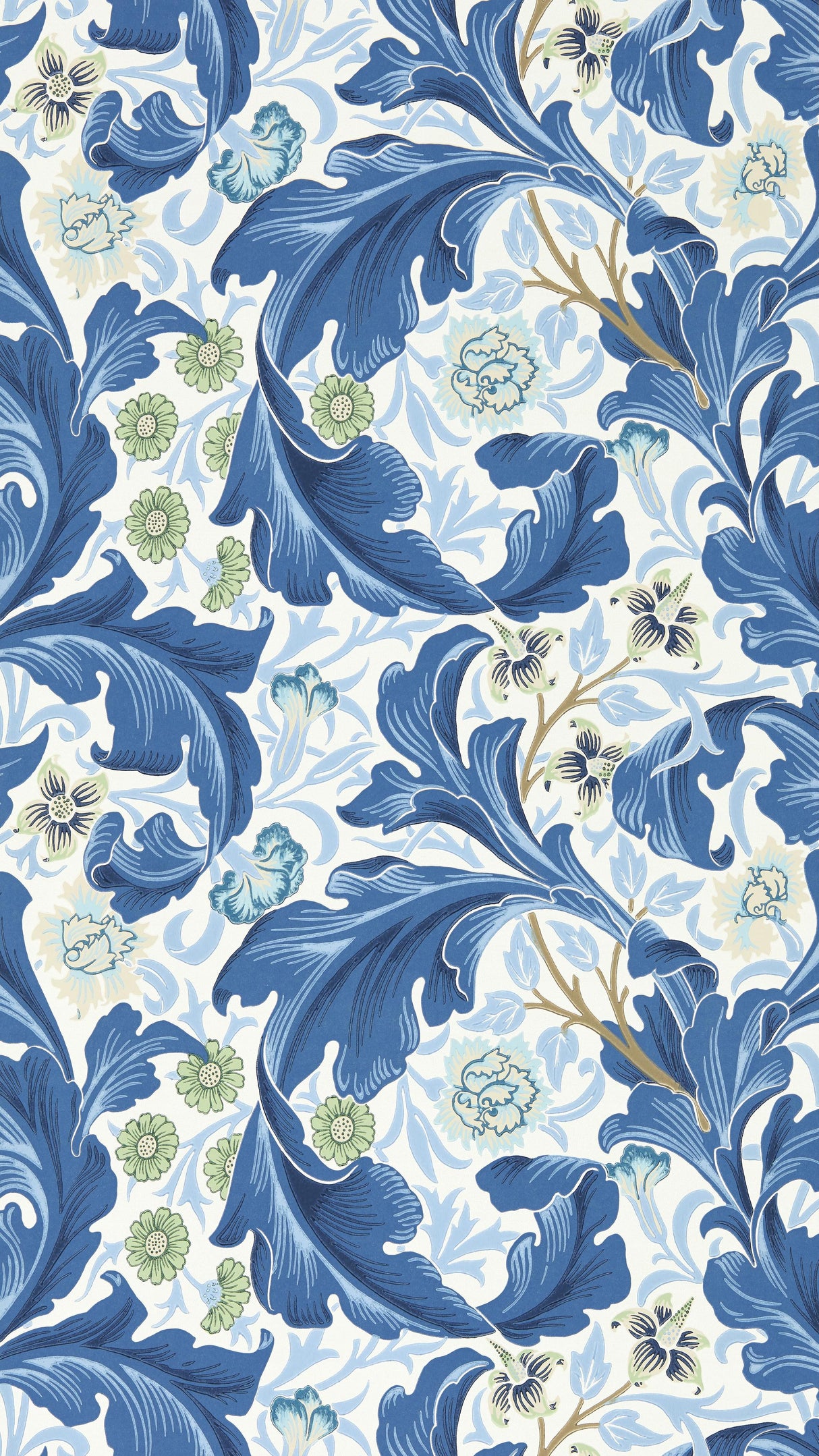 Morris & Co Paradise Blue Bedford Park Wallpapers Wallpaper