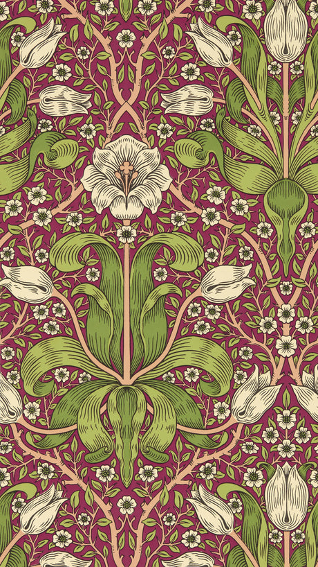 Morris & Co Maraschino Cherry Bedford Park Wallpapers Wallpaper