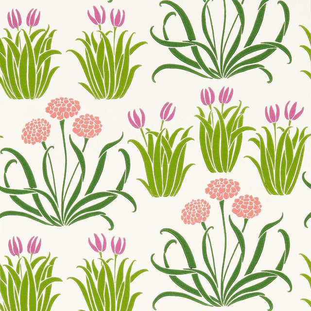 Morris & Co Glade Tulip Fields Wallpaper