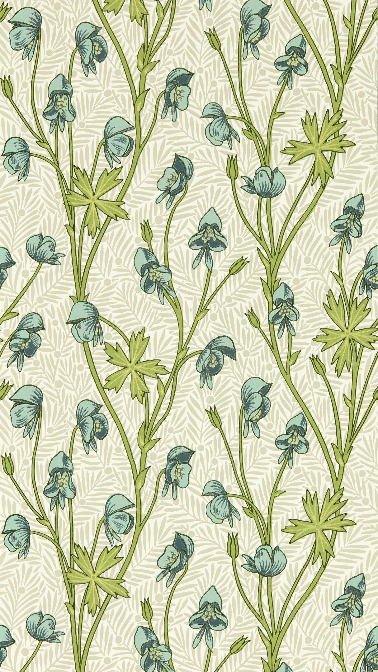 Morris & Co Aqua/Peashoot Bedford Park Wallpapers Wallpaper