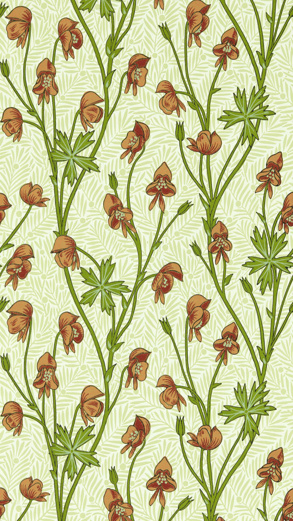 Morris & Co Tangerine/Sage Bedford Park Wallpapers Wallpaper