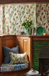 Morris & Co Tangerine/Sage Bedford Park Wallpapers Wallpaper
