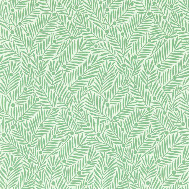 Morris & Co Yew & Aril Spearmint Wallpaper