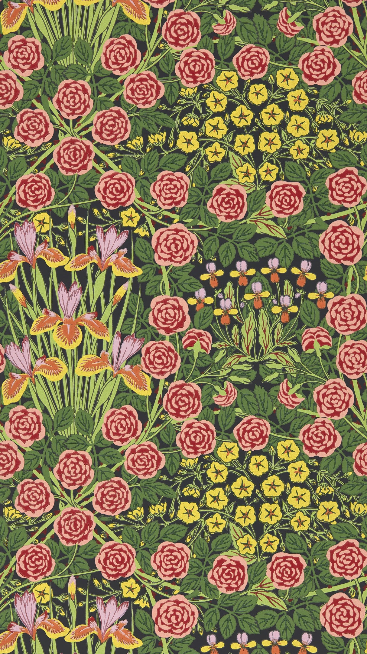 Morris & Co Sunburst/Ebony Bedford Park Wallpapers Wallpaper