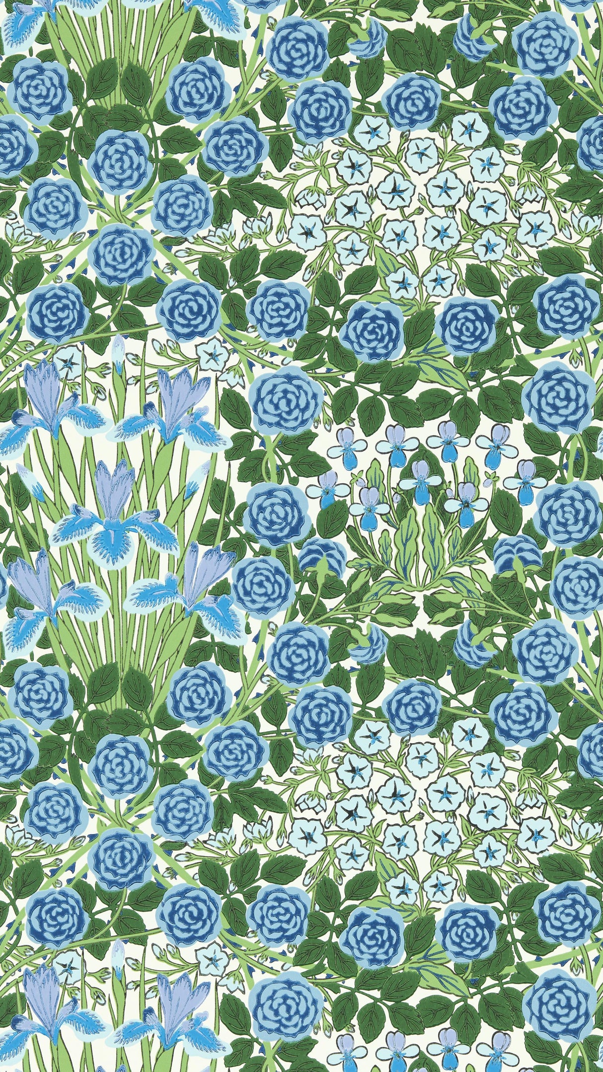 Morris & Co Peacock/Opal Bedford Park Wallpapers Wallpaper