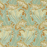 Morris & Co Laceflower Tobacco/Pistachio Wallpaper