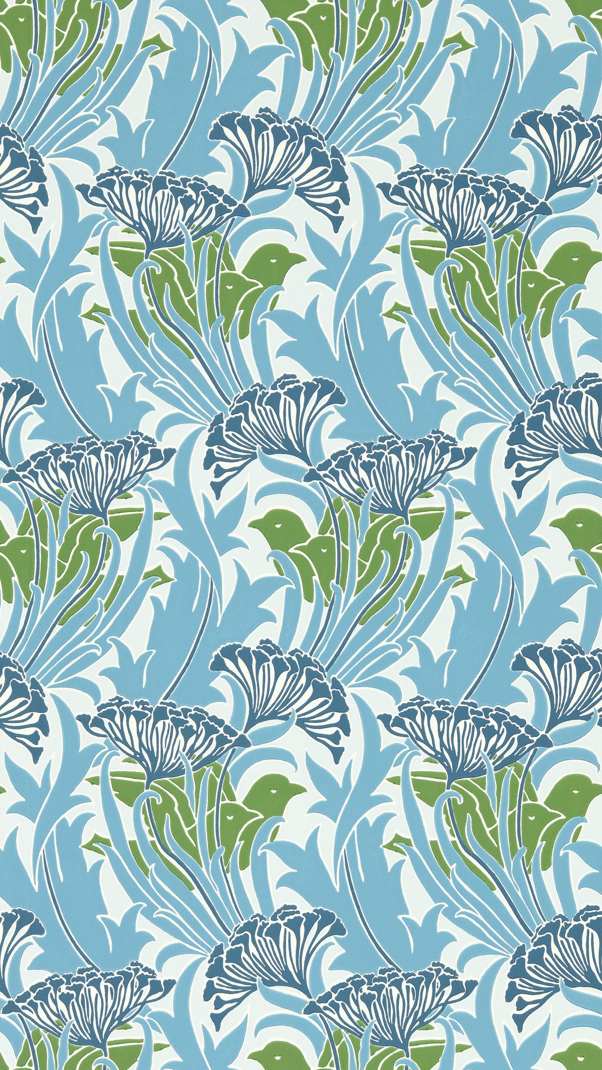 Morris & Co Garden Green/Lagoon Bedford Park Wallpapers Wallpaper