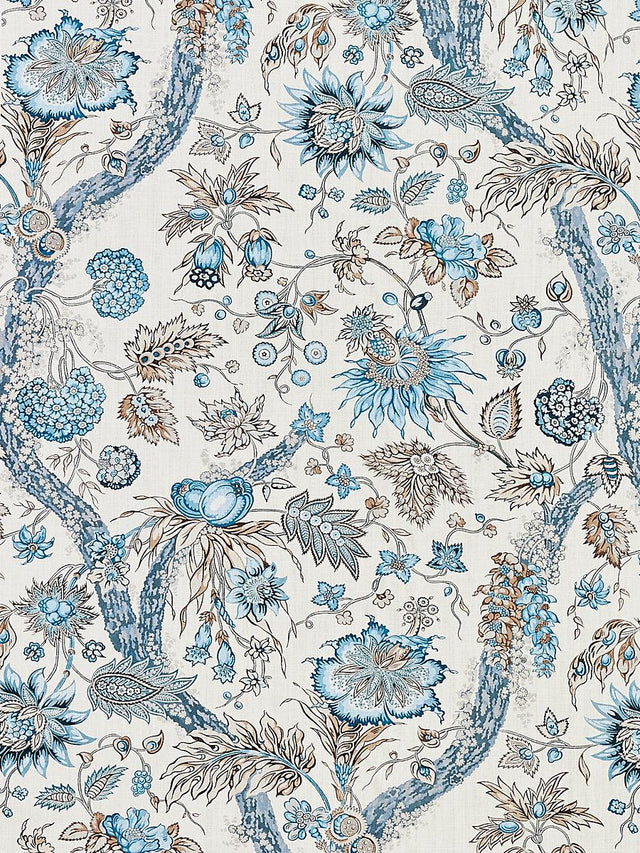 Scalamandre Fleurs Tropicales Water'S Edge Fabric