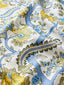 Scalamandre Metropolitan Palampore Print Sky And Sunlight Fabric