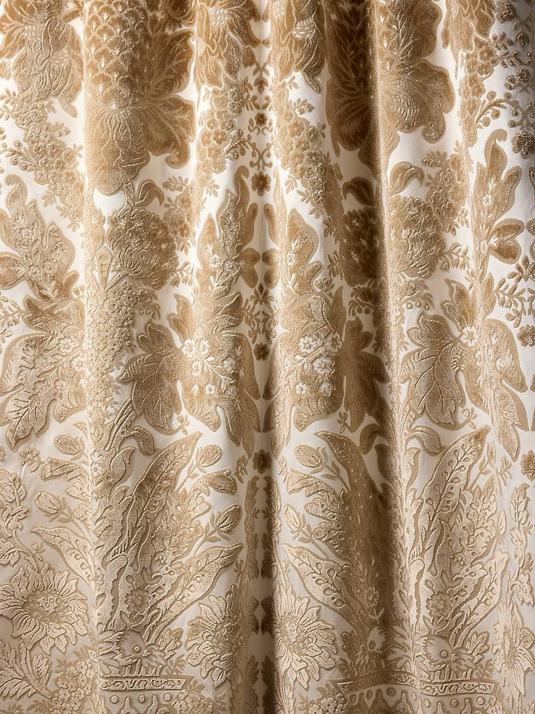 Scalamandre Regis Velvet Damask Fawn Fabric