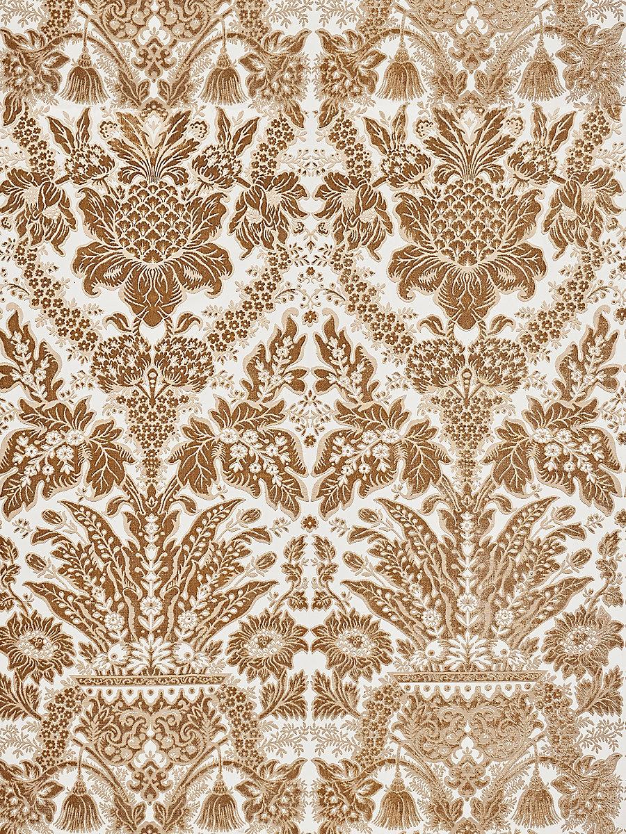 Scalamandre Regis Velvet Damask Fawn Fabric