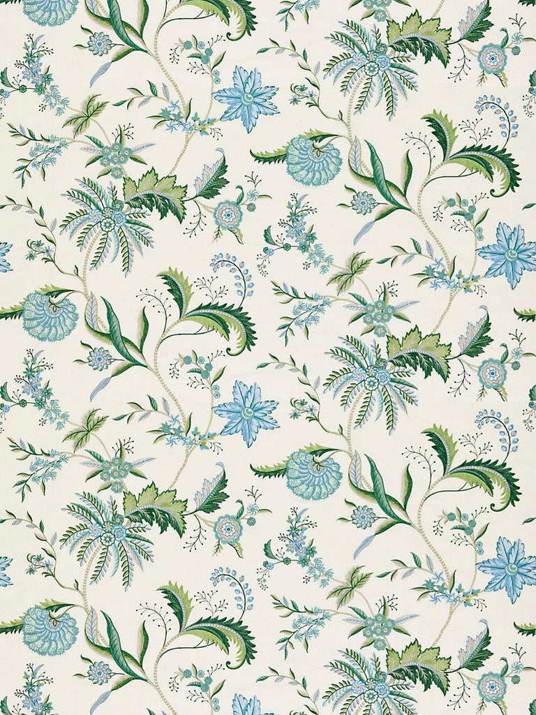 Scalamandre Seraphine Embroidered Silk Meadow Fabric