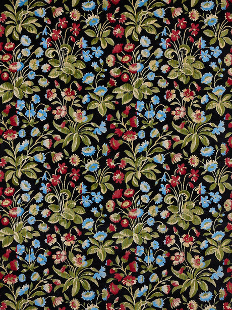 Scalamandre Millefleur Velvet Jet Meadow Fabric