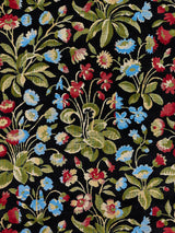 Scalamandre Millefleur Velvet Jet Meadow Fabric