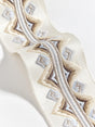 Scalamandre Flamme Embroidered Tape Platinum Trim