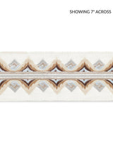 Scalamandre Flamme Embroidered Tape Platinum Trim