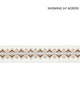 Scalamandre Flamme Embroidered Tape Platinum Trim