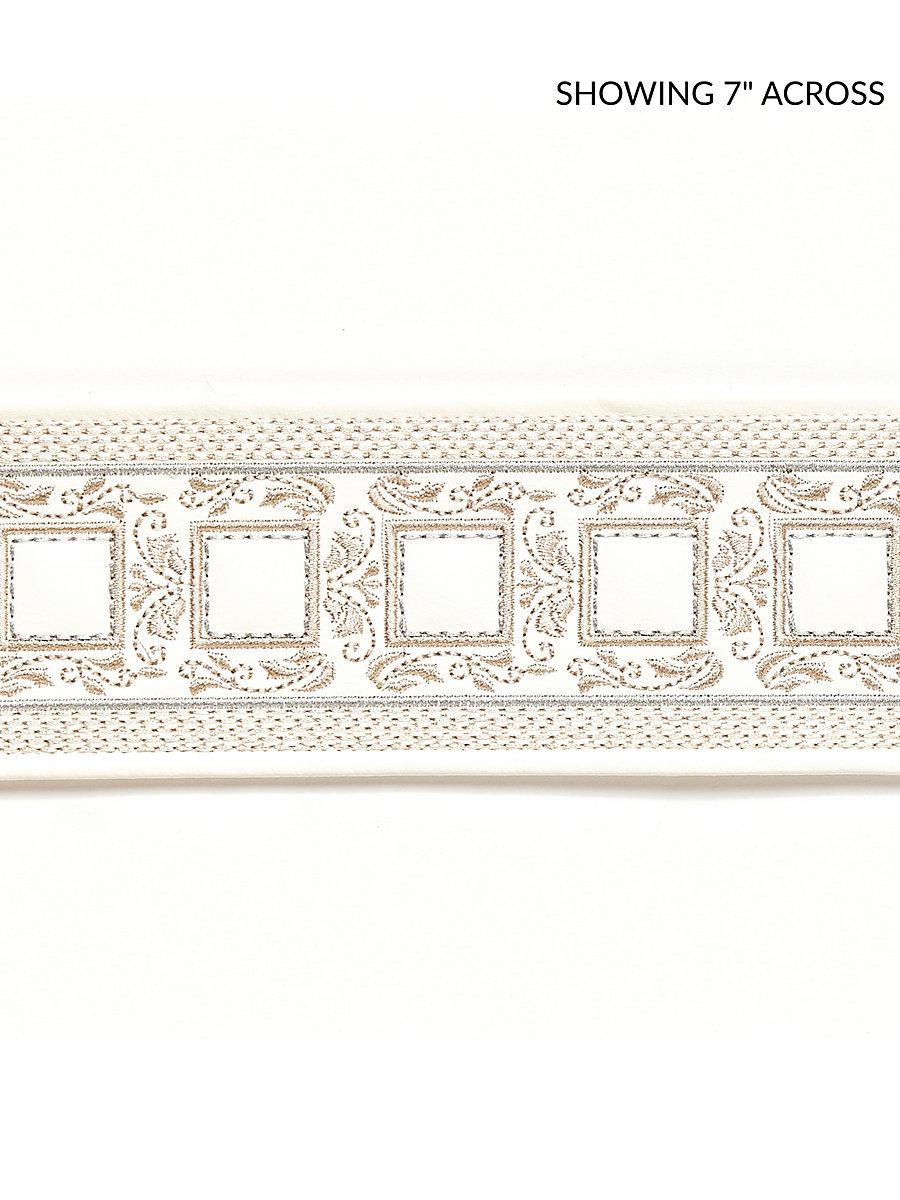 Scalamandre Archduke Embroidered Tape Ivory Trim