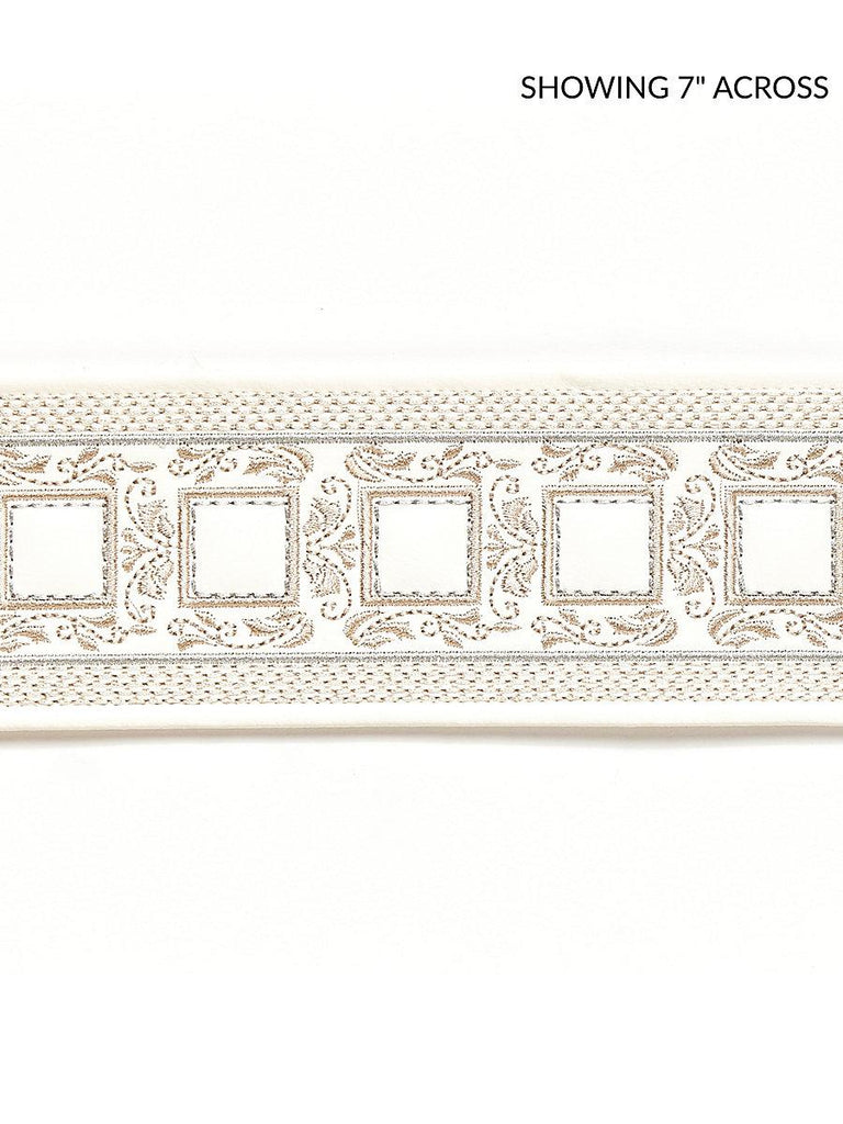 Scalamandre Archduke Embroidered Tape Ivory Trim