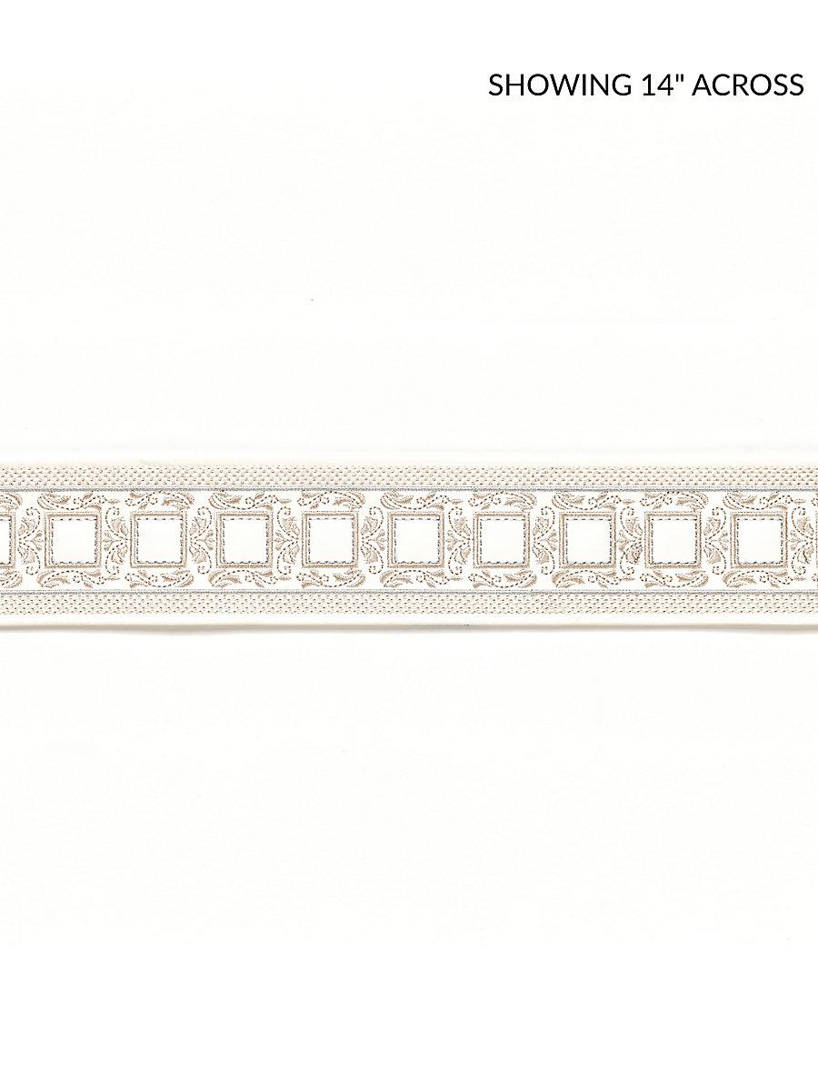 Scalamandre Archduke Embroidered Tape Ivory Trim