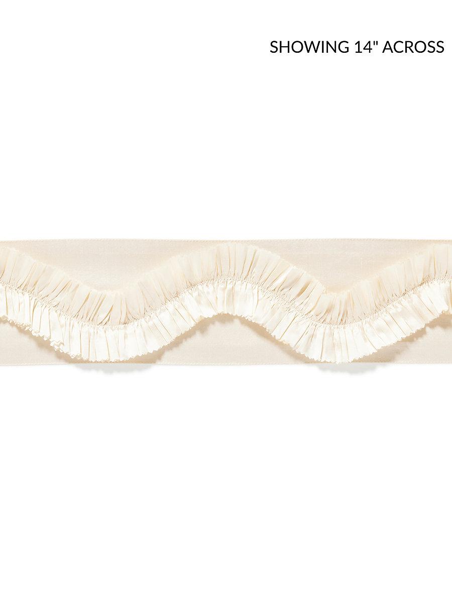 Scalamandre Ruffle Tape Ivory Trim