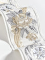 Scalamandre Reine Embroidered Tape Platinum Trim