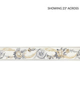 Scalamandre Reine Embroidered Tape Platinum Trim