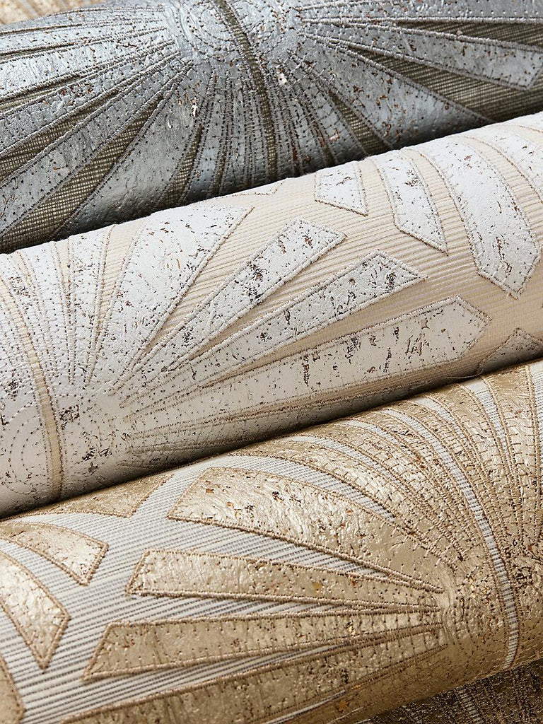Scalamandre Milan Diamond Grasscloth Parchment Wallpaper
