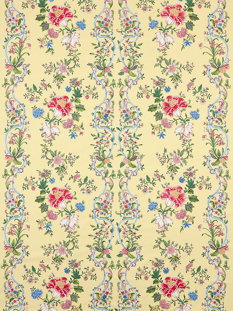 Scalamandre Camellia Trellis Butter Blue Fabric