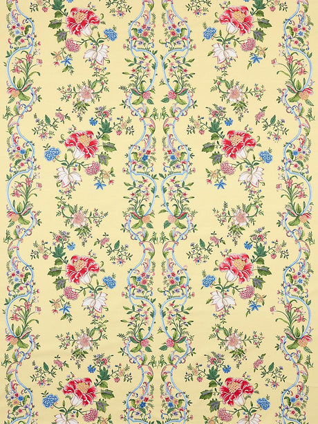 Scalamandre Camellia Trellis Butter Blue Fabric