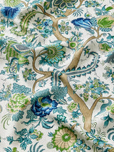 Scalamandre Metropolitan Palampore Print Aegean Fabric
