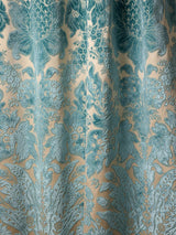 Scalamandre Regis Velvet Damask Azure Fabric