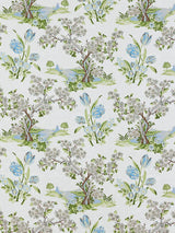 Scalamandre Avignon Brocade Porcelain On White Fabric