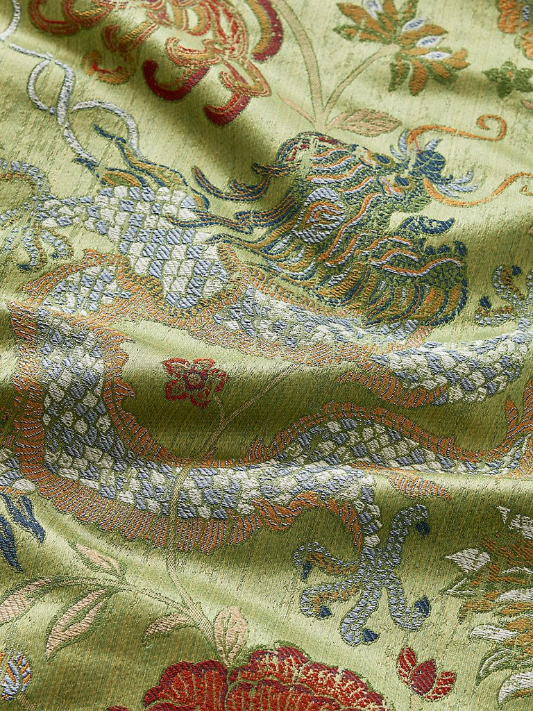 Scalamandre Dragon Tableau Copper Sky Fabric