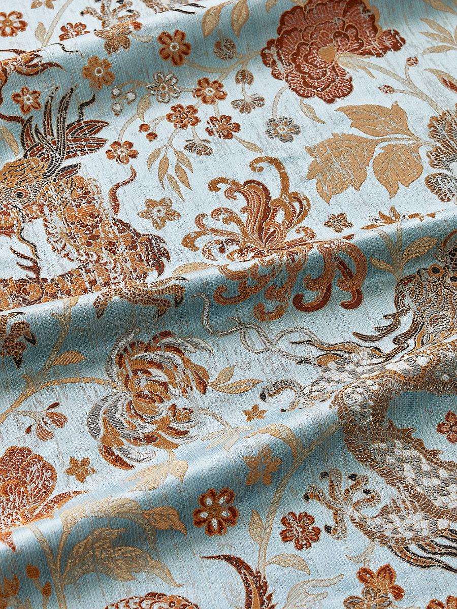 Scalamandre Dragon Tableau Copper Sky Fabric