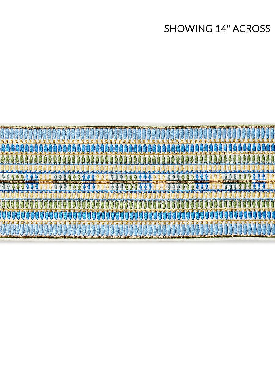 Scalamandre Amarna Embellished Tape Nile Blue Trim