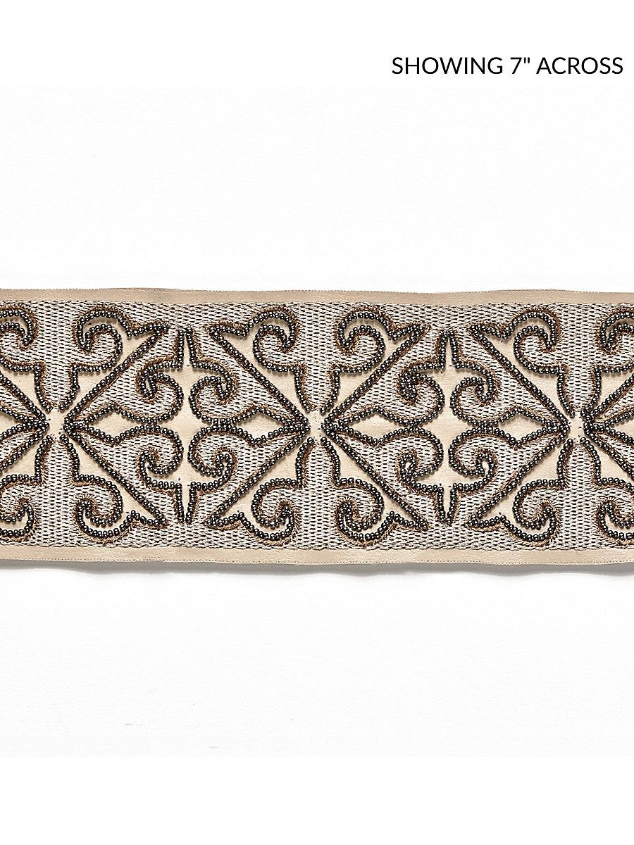 Scalamandre Saxony Embellished Tape Bronze Trim