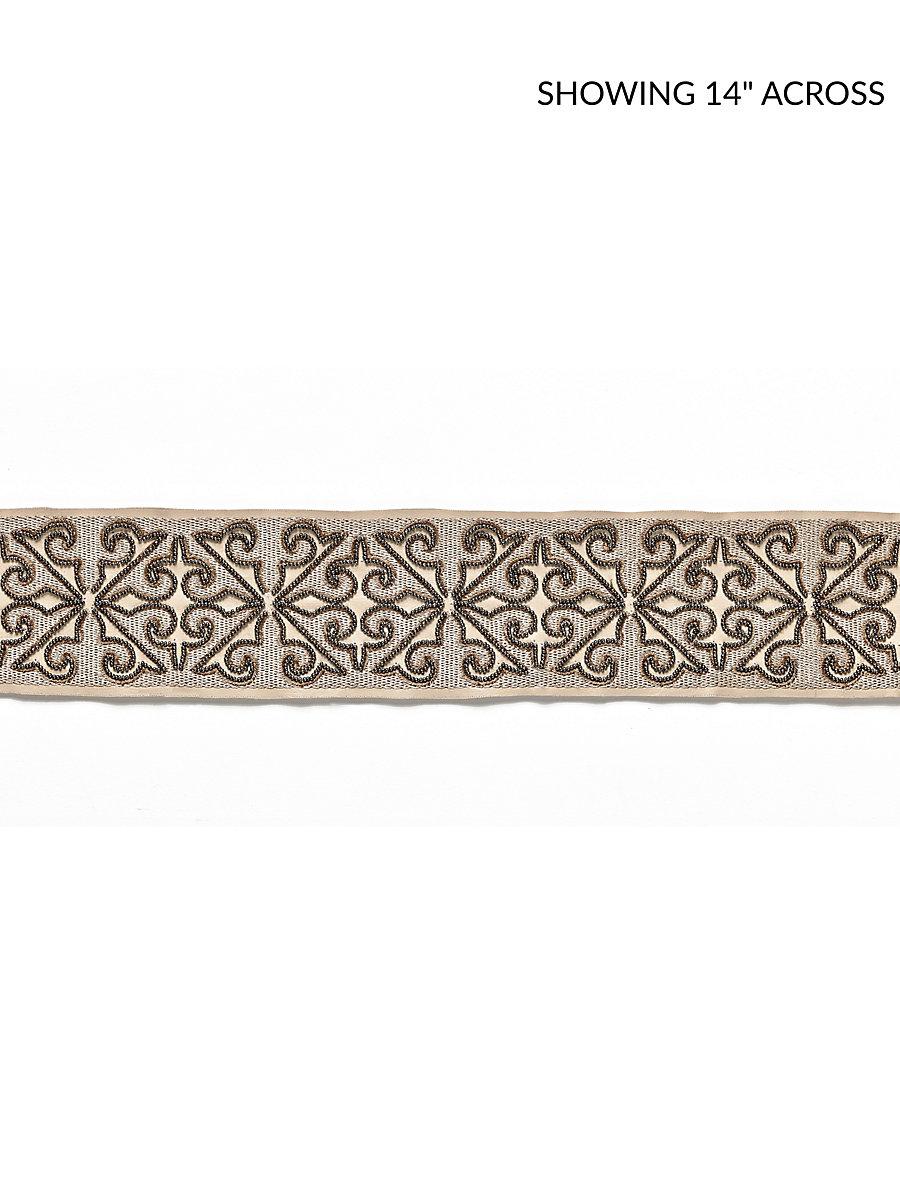 Scalamandre Saxony Embellished Tape Bronze Trim