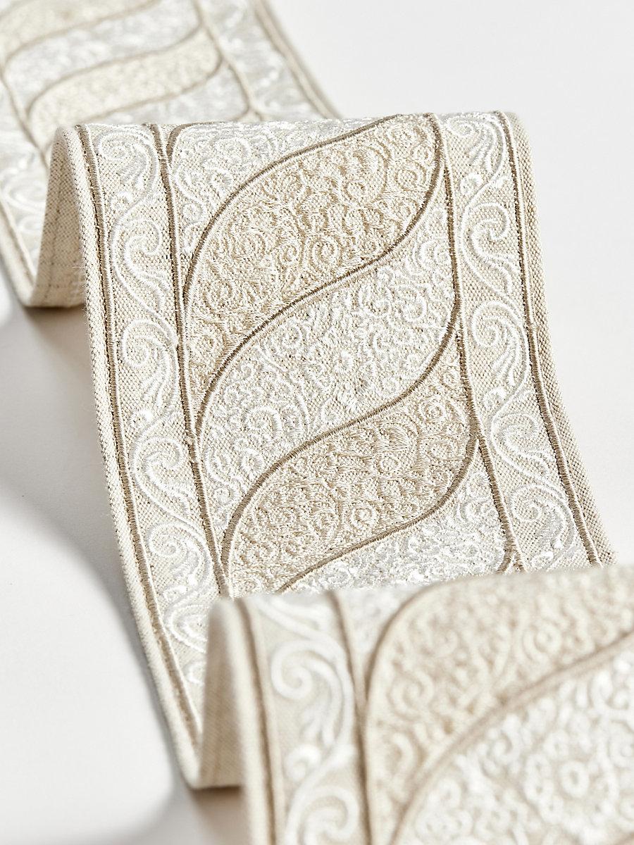 Scalamandre Paisley Embroidered Tape Fawn Trim