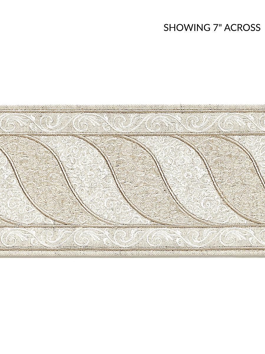 Scalamandre Paisley Embroidered Tape Fawn Trim