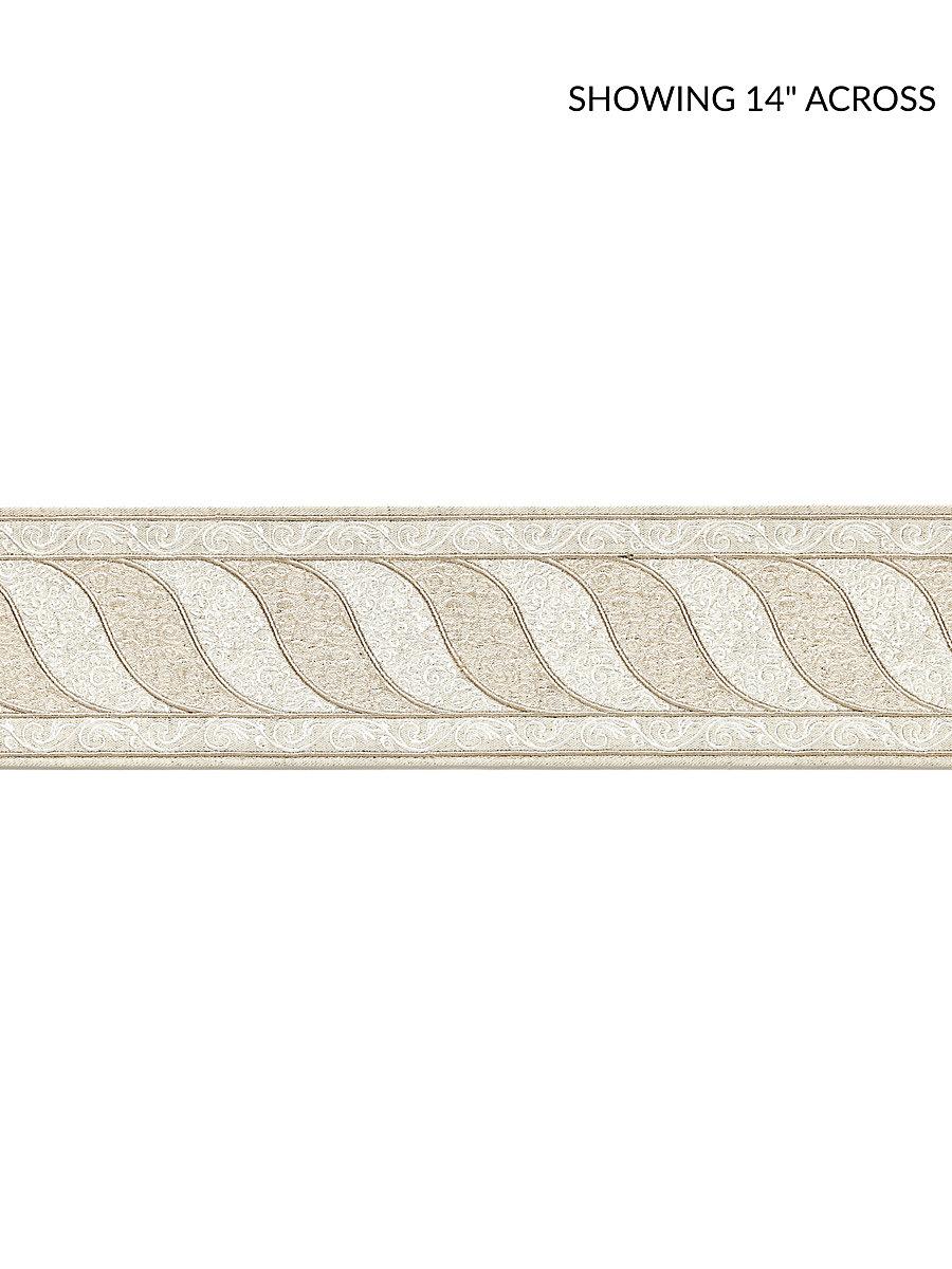 Scalamandre Paisley Embroidered Tape Fawn Trim