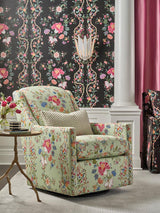 Scalamandre Camellia Trellis Seafoam Posey Fabric