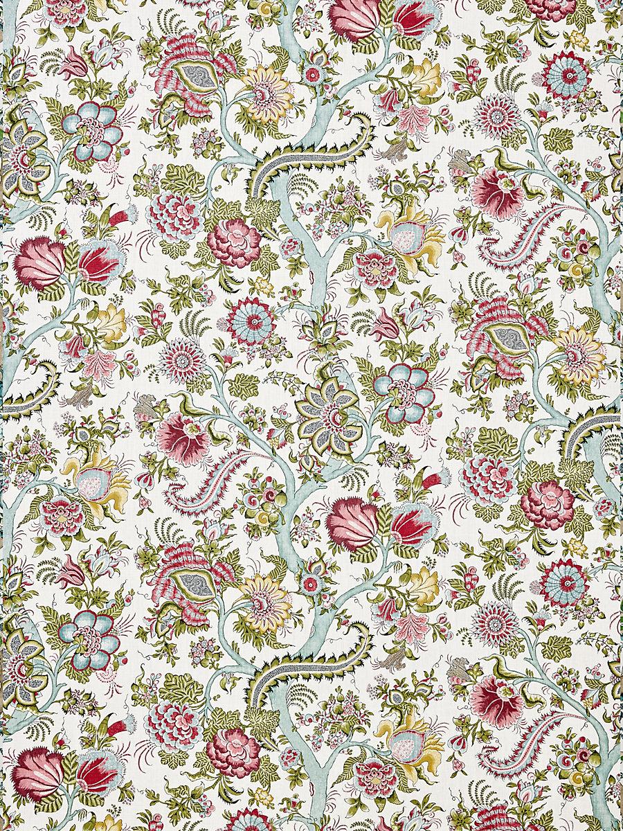 Scalamandre Metropolitan Palampore Print Flower Garden Fabric