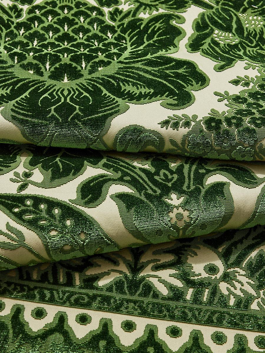 Scalamandre Regis Velvet Damask Frond Fabric