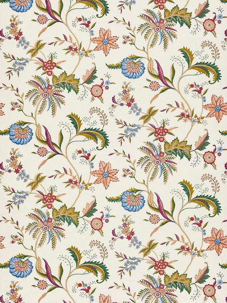 Scalamandre Seraphine Embroidered Silk Jewel Multi Fabric