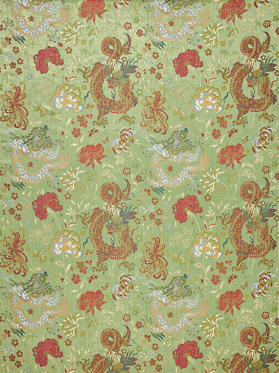 Scalamandre Dragon Tableau Spring Multi Fabric