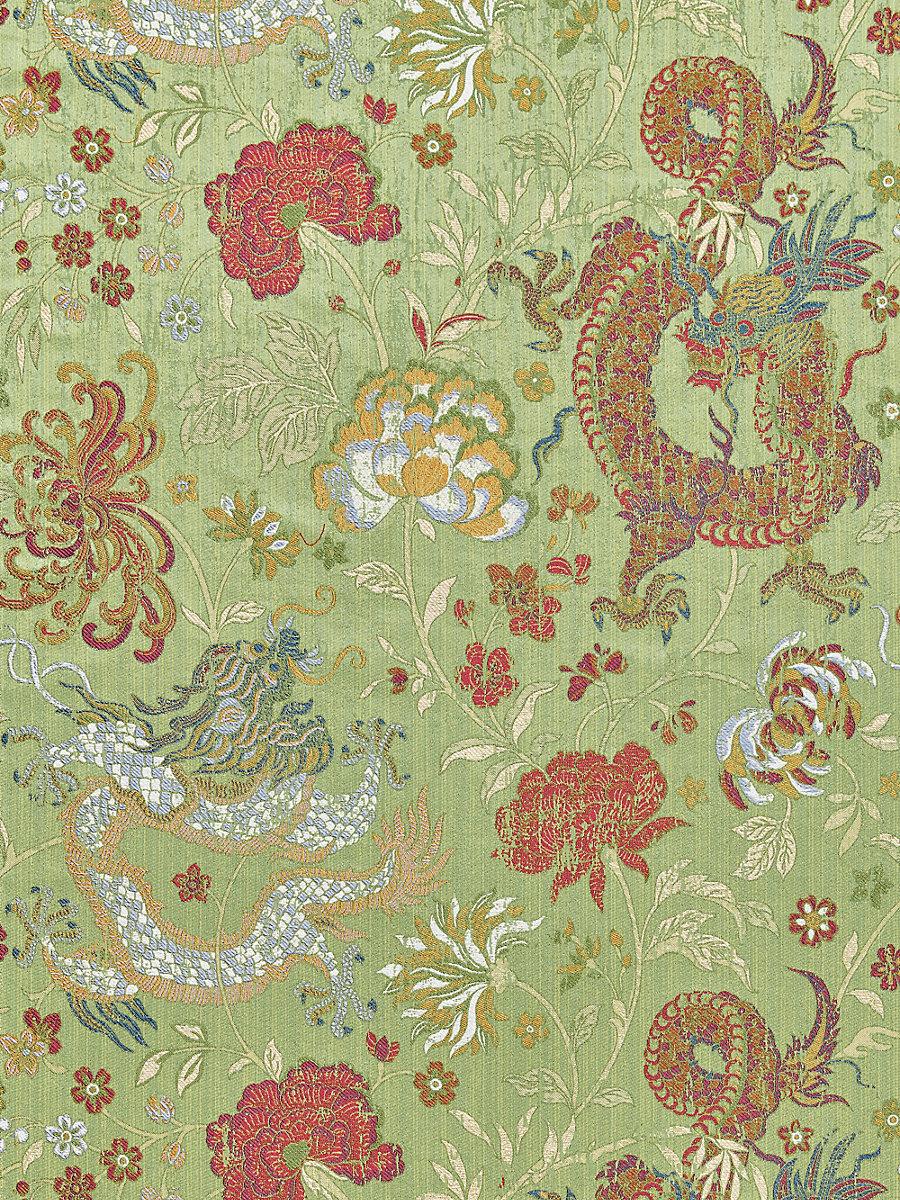 Scalamandre Dragon Tableau Spring Multi Fabric