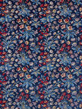 Scalamandre Millefleur Velvet Navy Lilac Fabric